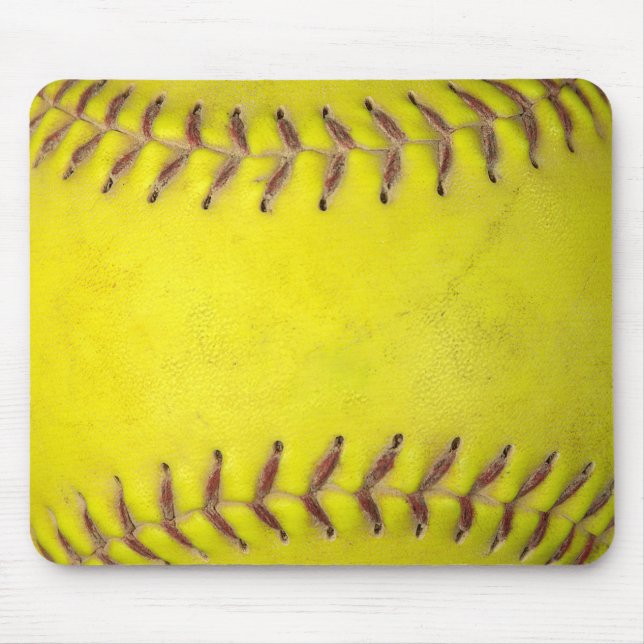 Mousepad Softball amarelo (Frente)
