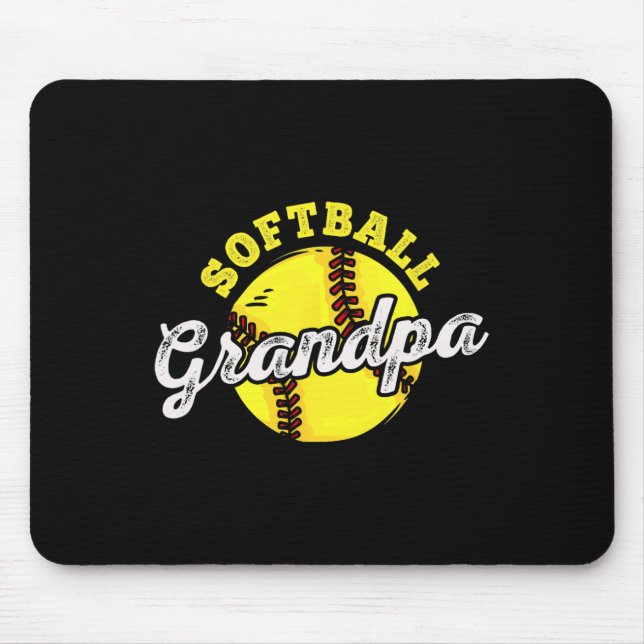 Mousepad Softball Avô Pai Dia dos Pais  (Frente)