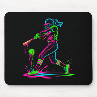 Mousepad Softball girl ice cream softball drip 