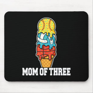 Mousepad Softbol Volei Basquete Mãe Sorvete Verão