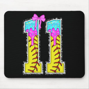 Mousepad Softll 11 Anos Sorvete Drip 11º Aniversário Gi