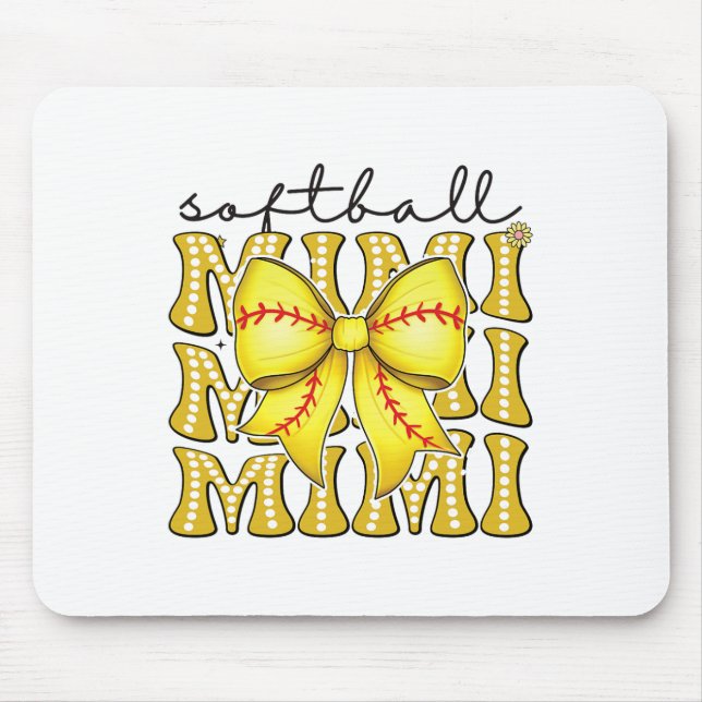 Mousepad Softll Mimi Retro Softll Coquete Laço Groovy  (Frente)