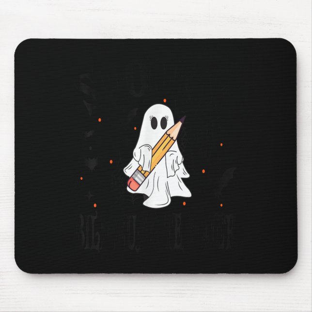 Mousepad Soky Bilingual Teacher Halloween School  (Frente)