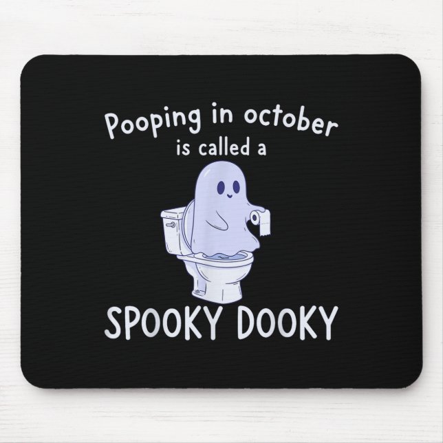 Mousepad Soky Dookie Funny Onny Em Outubro Ghost Halloween (Frente)