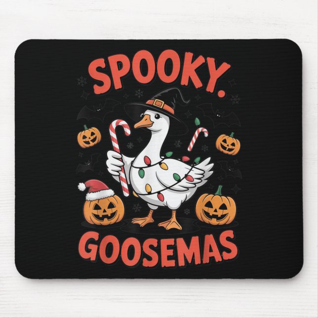Mousepad Soky Goosemas Funny Goose Halloween Christmas Cost (Frente)
