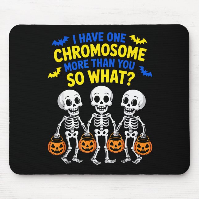 Mousepad Soky Skeleton Down Syndrome Awareness Extra Chromo (Frente)