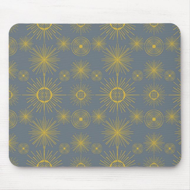Mousepad Sol Celestial Stars Dusty Blue (Frente)