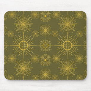 Mousepad Sol Celestial Stars Verde-Olival