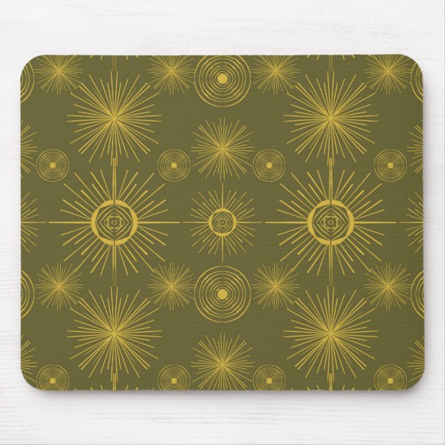 Mousepad Sol Celestial Stars Verde-Olival (Frente)