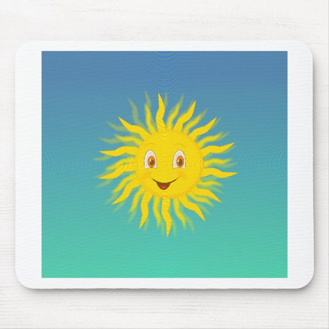 Mousepad Sol com Linhas Circulares (Frente)