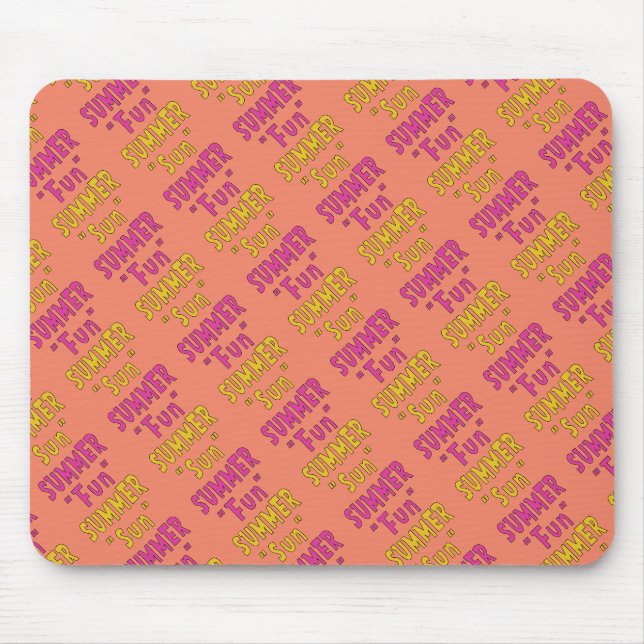 Mousepad Sol de Verão Diversão de Verão (Frente)