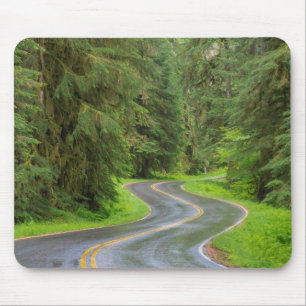 Mousepad Sol Duc River Road através da floresta