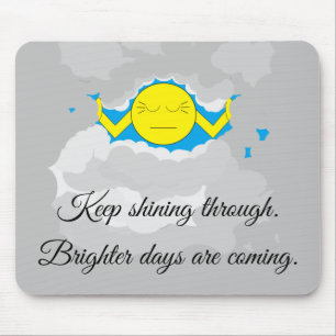 Mousepad Sol Empurrando Nuvens de Tempestade: