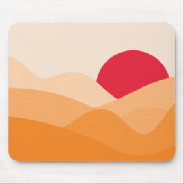 Mousepad Sol Minimalista Laranja