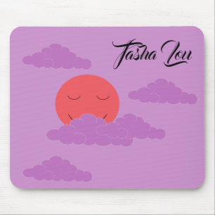 Mousepad Sol Poente com Nuvens Roxas: Lavanda