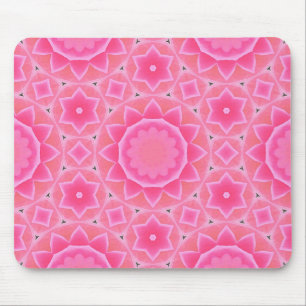 Mousepad Sol rosa e estrelas papel de modelo de mosaico par