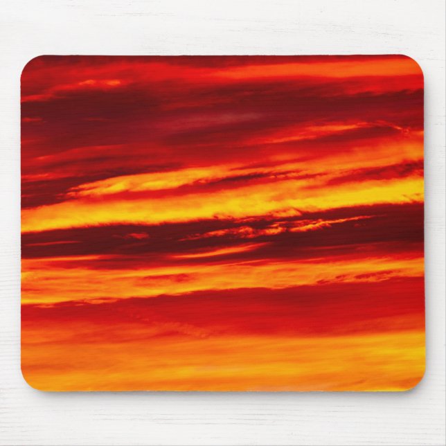 Mousepad Sol vermelho brilhante (Frente)