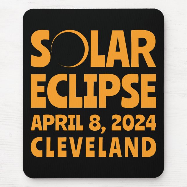 Mousepad Solar Eclipse 2024 Cleveland Ohio (Frente)