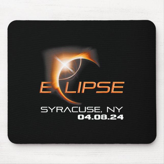 Mousepad Solar Eclipse 2024 Syracuse Nova York (Frente)