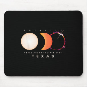 Mousepad Solar Eclipse 2024 Texas Total Eclipse America Gra