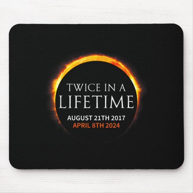 Mousepad Solar Eclipse Twice Lifetime Solar Illustration (Frente)