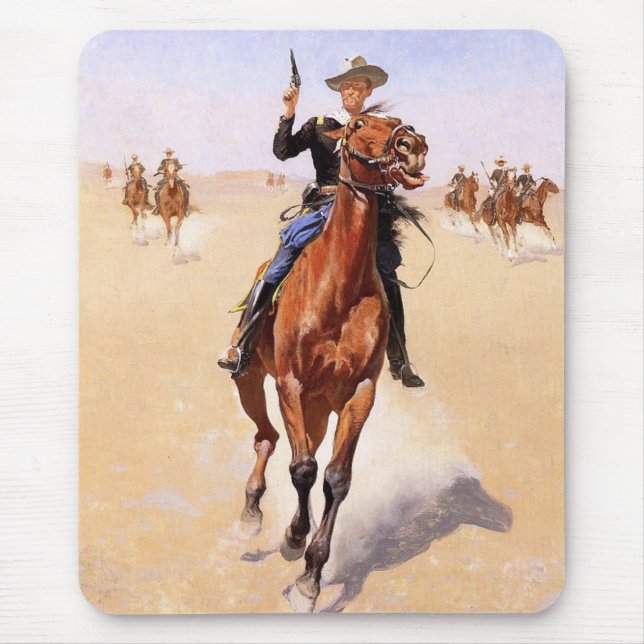 Mousepad Soldado das Planícies (Cavaleiro de Cowboy) (Frente)