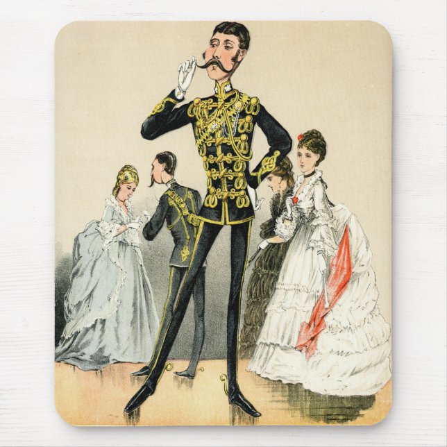 Mousepad Soldado do Victorian dos 10ns Hussars reais (Frente)