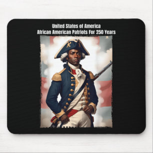 Mousepad Soldado Patriota Afro-Americano da Guerra Revoluci