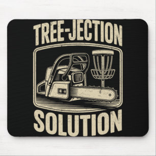 Mousepad Solução de Rejeição de Árvore Piada de Motosserra