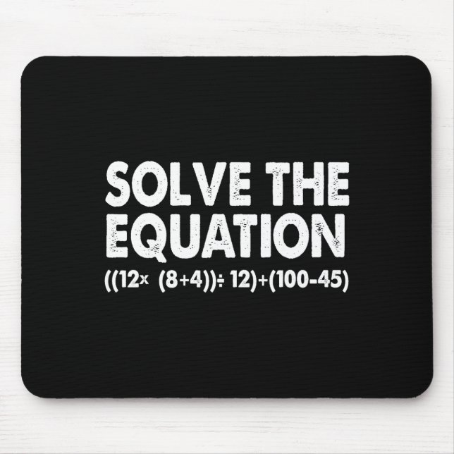Mousepad Solve The Equation Funny Math Teacher 67 Meme Six  (Frente)