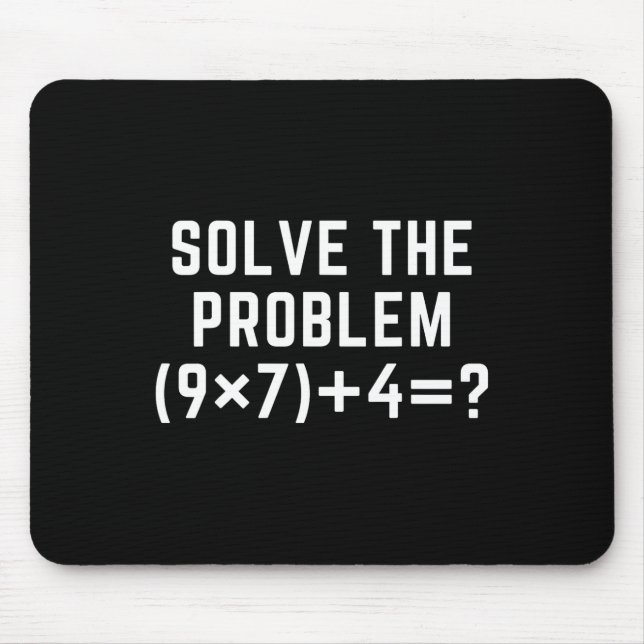 Mousepad Solve The Problem 67 Meme Six Seven Math Teacher E (Frente)