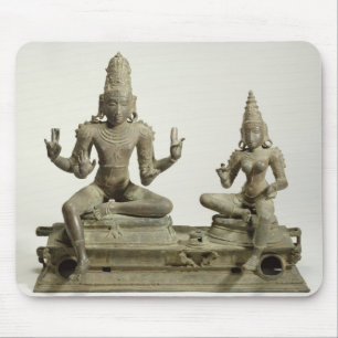 Mousepad Somaskanda, Chola, Tamil Nadu (bronze)