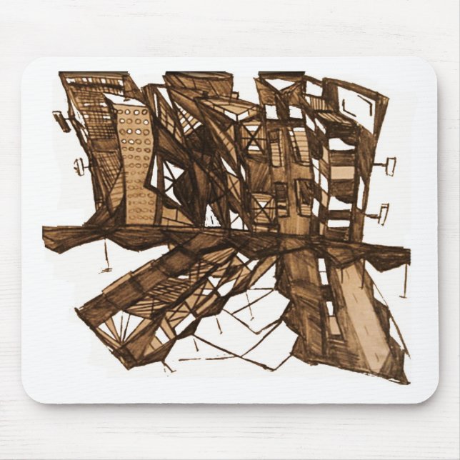 Mousepad sombra da cidade (Frente)