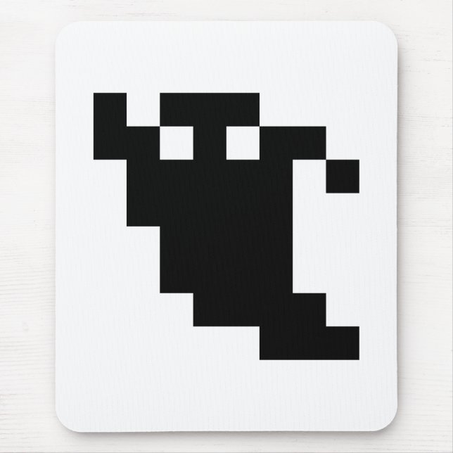 Mousepad Sombra fantasma de pixel de 8 bits (Frente)