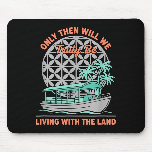 Mousepad Somente Assim Estaremos Vivendo com o Barco da Nat (Frente)