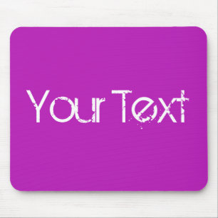 Mousepad SOMENTE COR/magenta + seu texto
