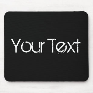 Mousepad SOMENTE COR/preto + seu texto