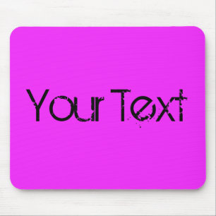 Mousepad SOMENTE COR/rosa + seu texto