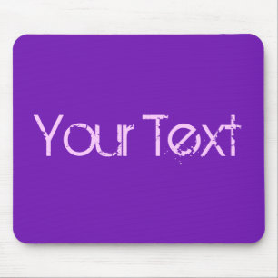 Mousepad SOMENTE COR/roxo + seu texto