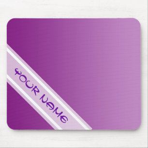 Mousepad SOMENTE inclinações da COR - ameixa + seu nome