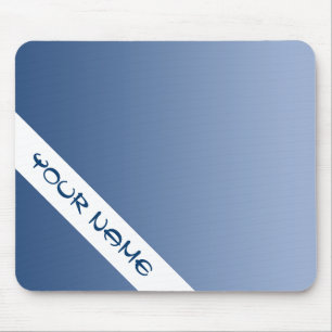 Mousepad SOMENTE inclinações da COR - azul + seu nome