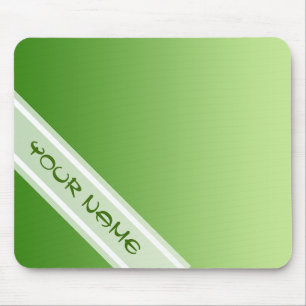 Mousepad SOMENTE inclinações da COR - verde + seu nome