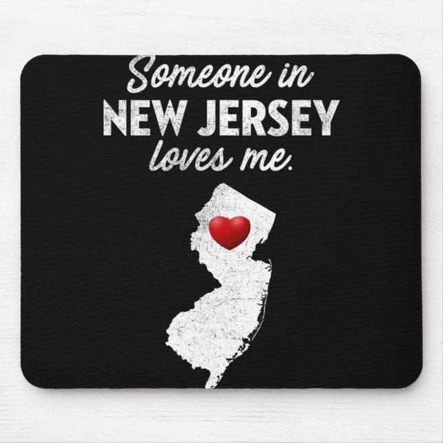 Mousepad Someone In New Jersey Loves Me - New Jersey Nj  (Frente)