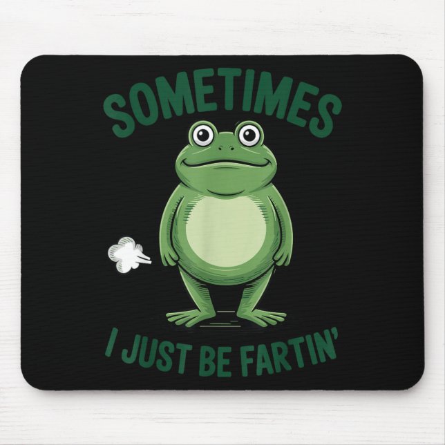 Mousepad Sometimes I Just Be Farting Frog Christmas Funny F (Frente)
