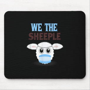 Mousepad Somos a besta ovelhas engraçadas com máscara f