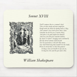 Mousepad Soneto de Shakespeare # 18