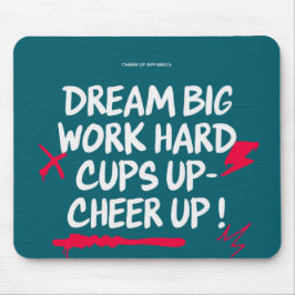 MOUSEPAD SONHE GRANDE TAPETE DE RATO OTIMISTA