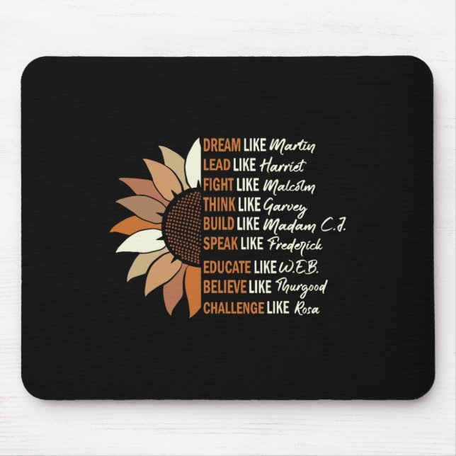 Mousepad Sonho Como Martin Lidera Como Harriet Black Histor (Frente)