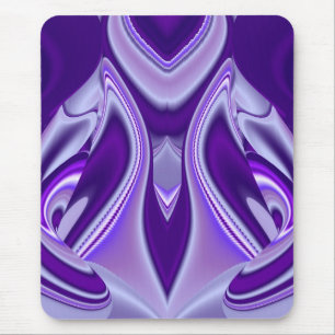 Mousepad Sonho de Flor Roxo, Abstrato Fantasy Arte Arco-Íri