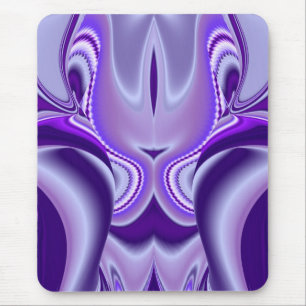 Mousepad Sonho de Flor Roxo, Abstrato Fantasy Arte Arco-Íri